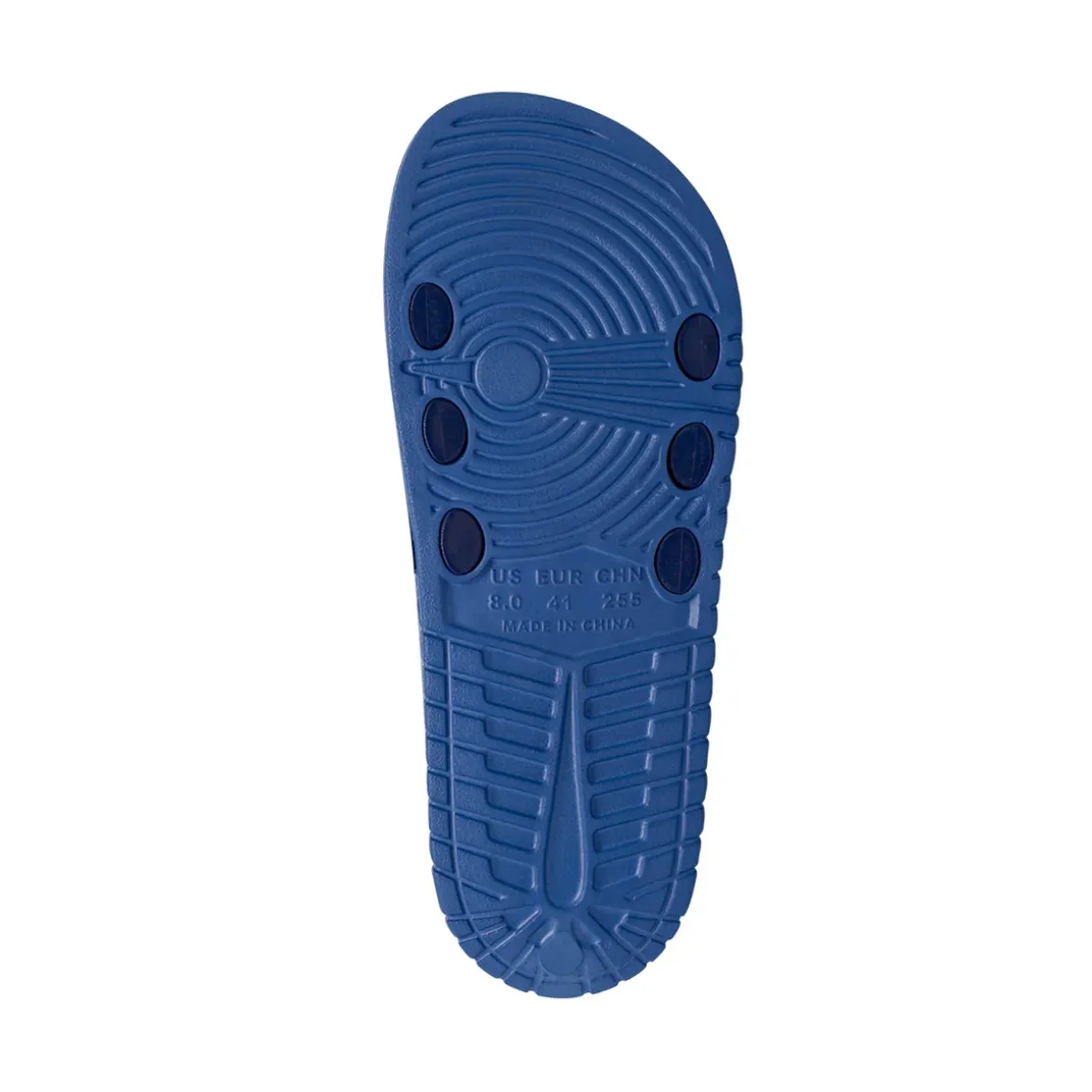Ciabatte a fascia da Uomo blu con logo e dettagli bianchi Navigare