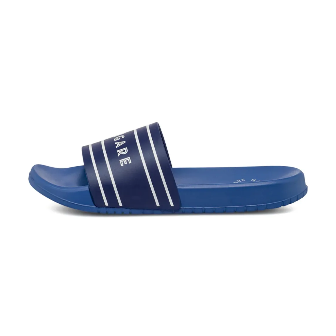 Ciabatte a fascia da Uomo blu con logo e dettagli bianchi Navigare