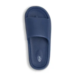 Ciabatte a fascia da Uomo blu in gomma con dettaglio bianco Griff