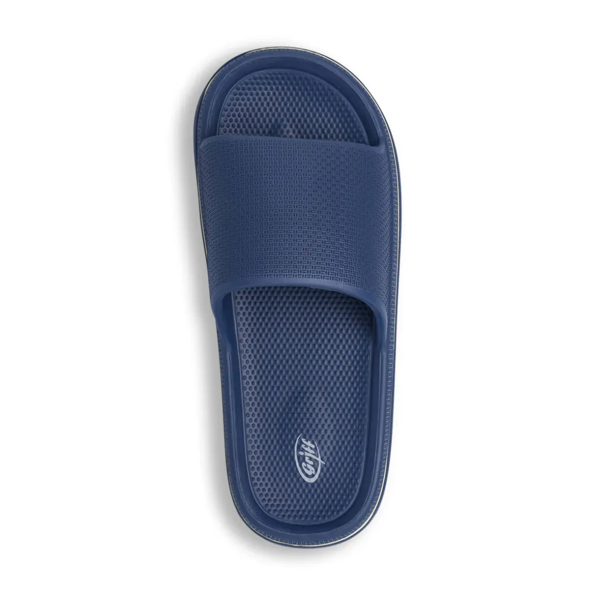 Ciabatte a fascia da Uomo blu in gomma con dettaglio bianco Griff