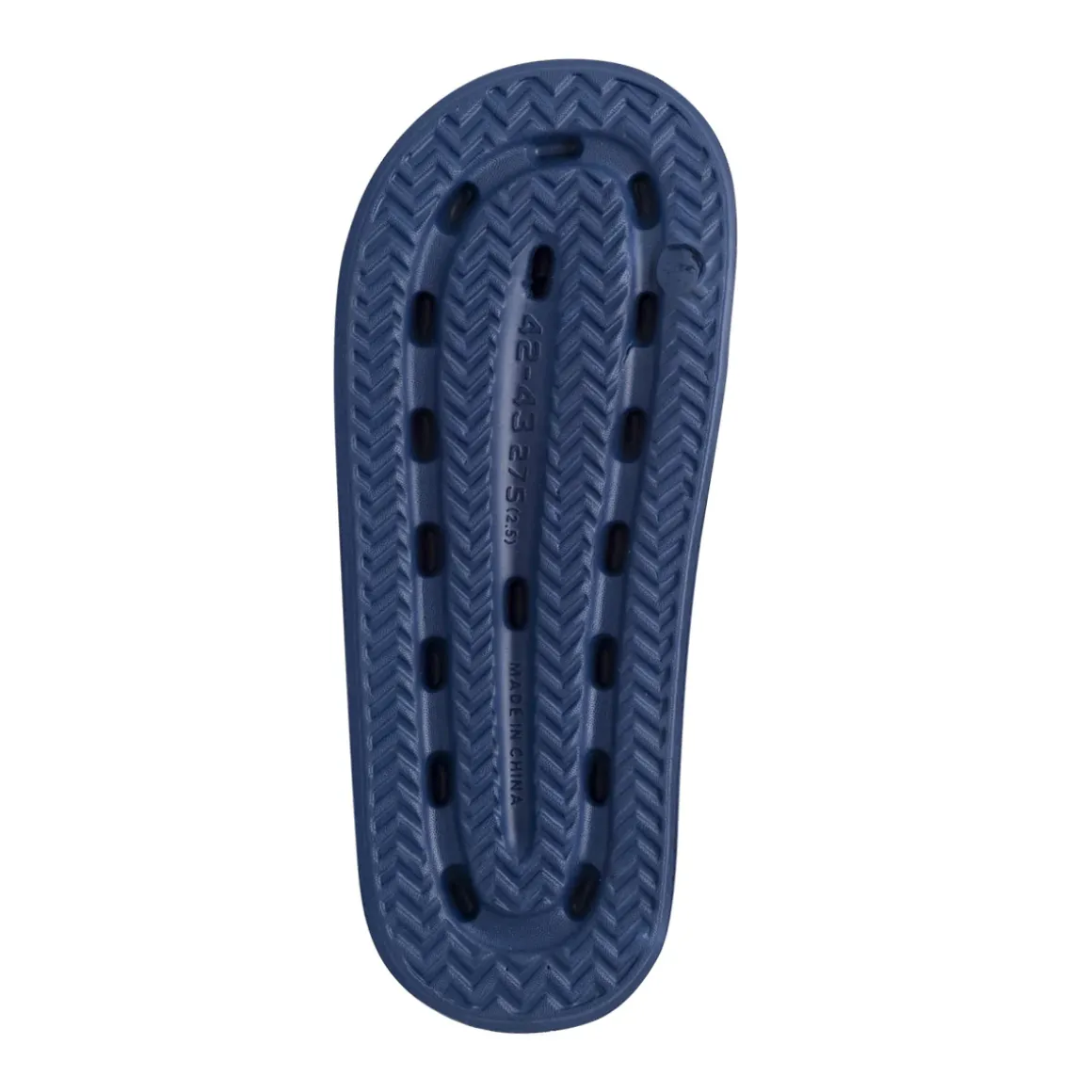 Ciabatte a fascia da Uomo blu in gomma con dettaglio bianco Griff