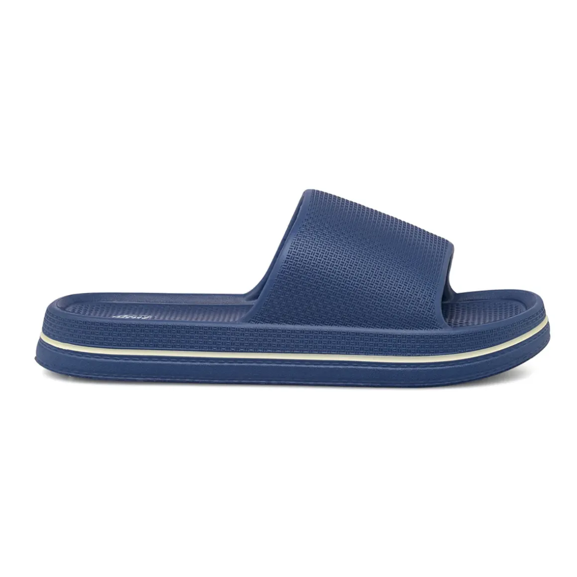 Ciabatte a fascia da Uomo blu in gomma con dettaglio bianco Griff