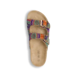 Ciabatte a fascia Donna Multicolore con perline colorate Lora Ferres