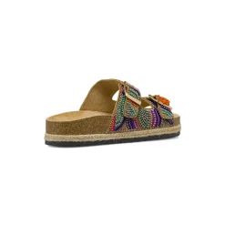Ciabatte a fascia Donna Multicolore con perline colorate Lora Ferres