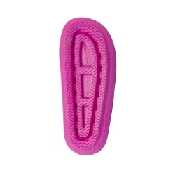 Ciabatte a fascia fucsia da Donna con cuori e scritta Kiss Griff