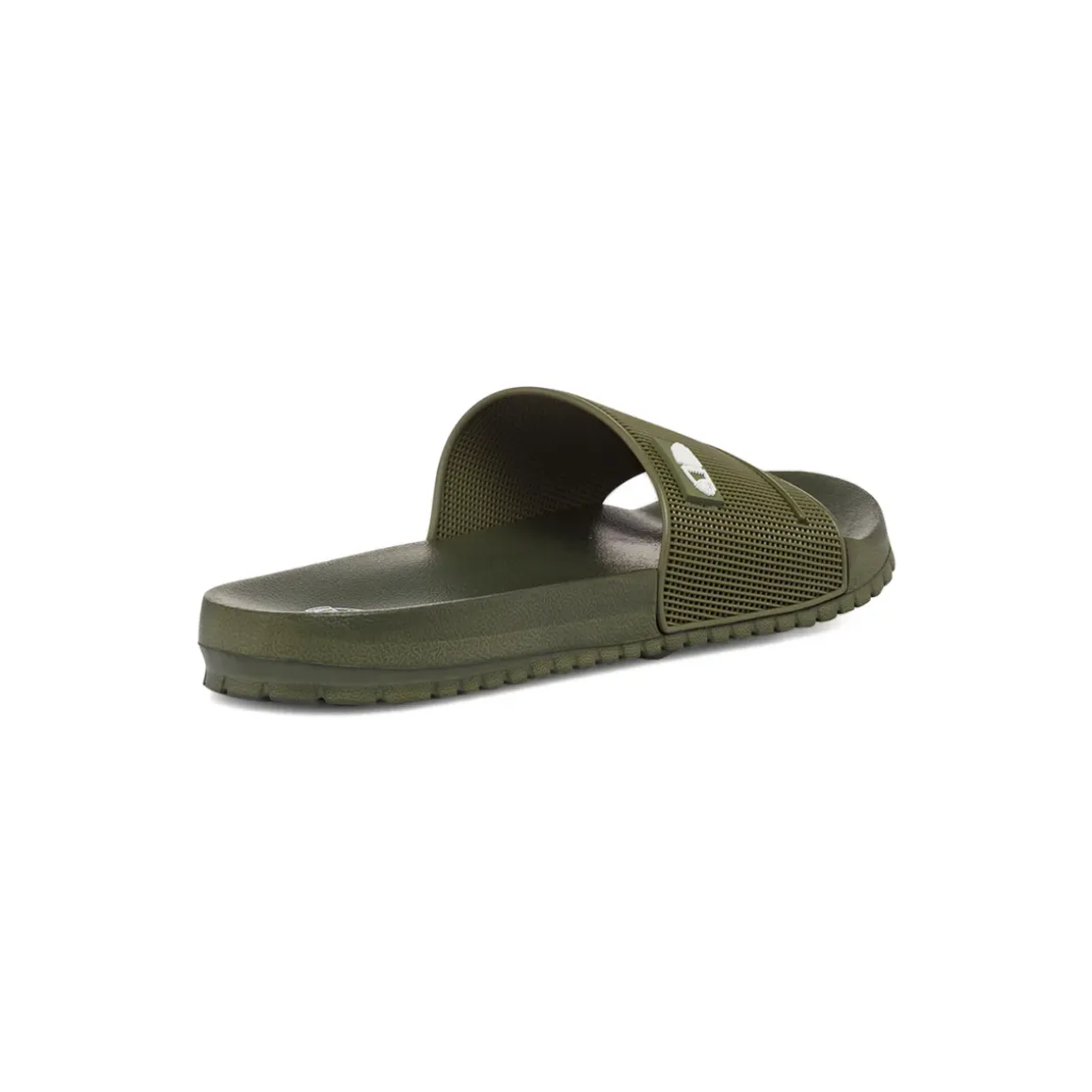 Ciabatte a fascia mare da Uomo verde militare con logo Americanino