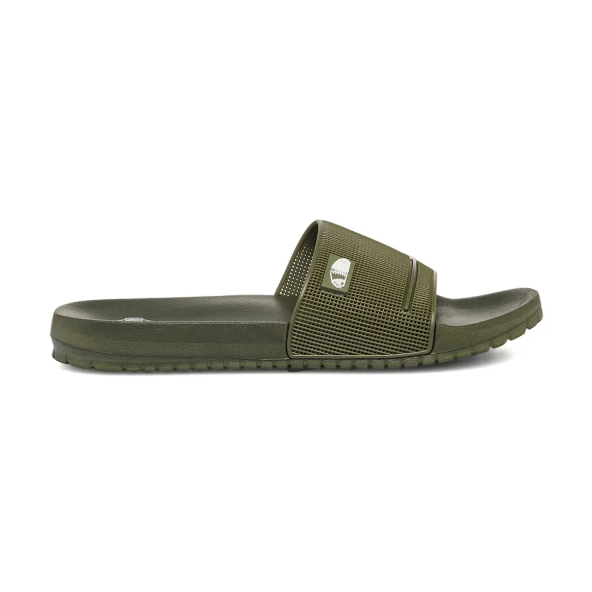 Ciabatte a fascia mare da Uomo verde militare con logo Americanino