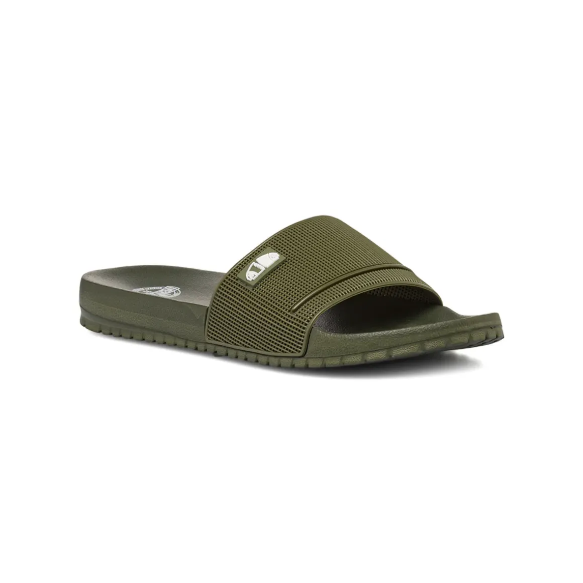 Ciabatte a fascia mare da Uomo verde militare con logo Americanino