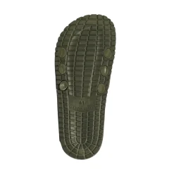 Ciabatte a fascia mare da Uomo verde militare con logo Americanino