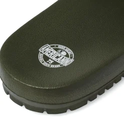Ciabatte a fascia mare da Uomo verde militare con logo Americanino