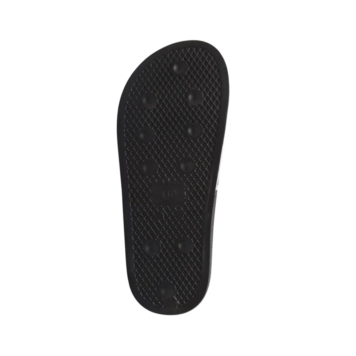 Ciabatte a fascia Ragazzo Nere con maxi logo bianco Kappa