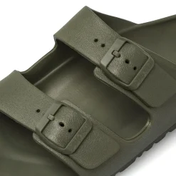 Ciabatte a fascia verdi militare da Uomo con doppie fibbie Ducati