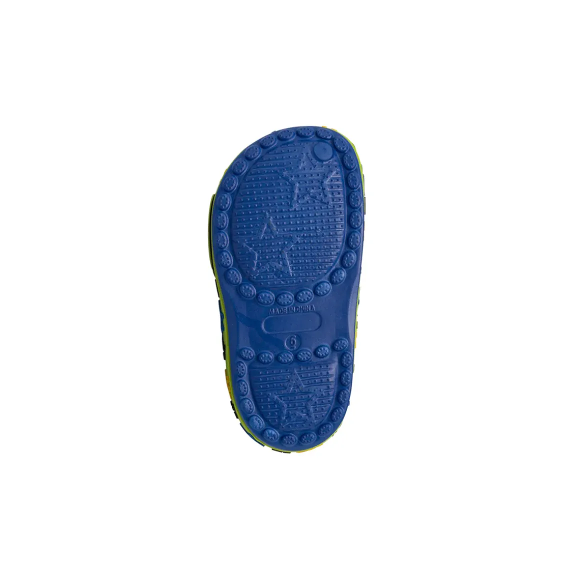 Ciabatte a sabot blu da Bambino con T-Rex e fori a stella Dinosauri