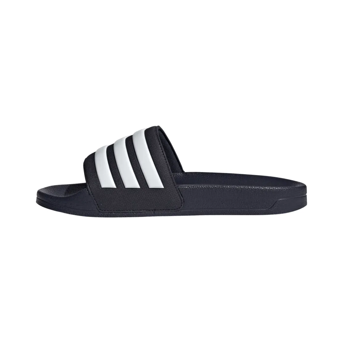 Ciabatte blu in gomma con strisce a contrasto Adidas Adilette Shower