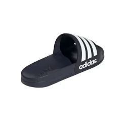 Ciabatte blu in gomma con strisce a contrasto Adidas Adilette Shower
