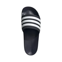 Ciabatte blu in gomma con strisce a contrasto Adidas Adilette Shower