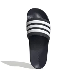 Ciabatte blu in gomma con strisce a contrasto Adidas Adilette Shower