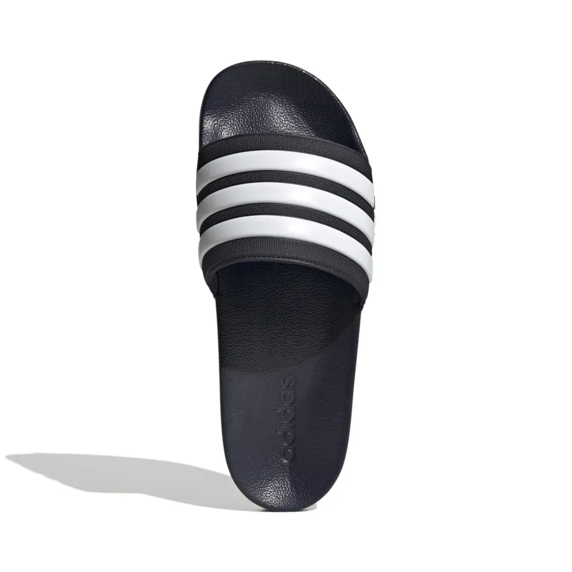 Ciabatte blu in gomma con strisce a contrasto Adidas Adilette Shower