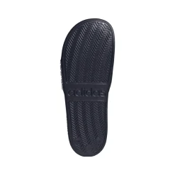 Ciabatte blu in gomma con strisce a contrasto Adidas Adilette Shower