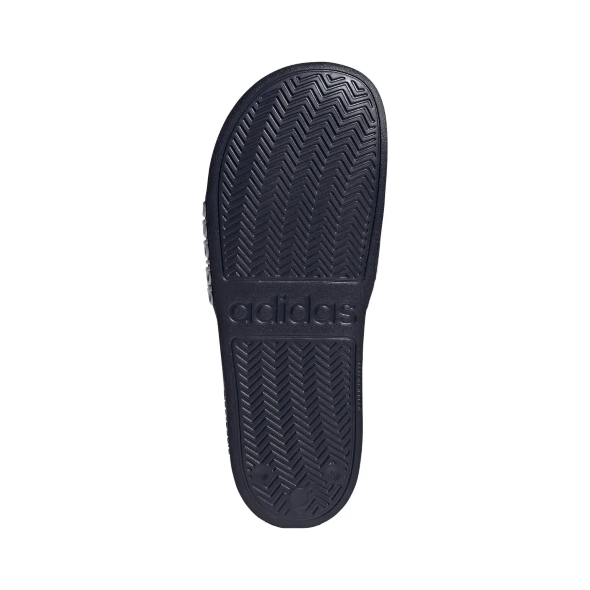 Ciabatte blu in gomma con strisce a contrasto Adidas Adilette Shower