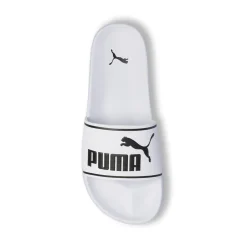 Ciabatte da uomo bianche con logo a contrasto Puma Leadcat