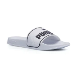 Ciabatte da uomo bianche con logo a contrasto Puma Leadcat