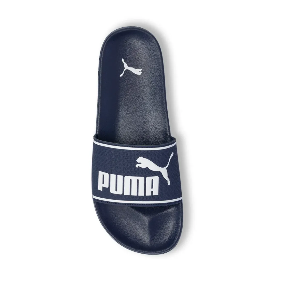 Ciabatte da uomo blu con logo a contrasto Puma Leadcat