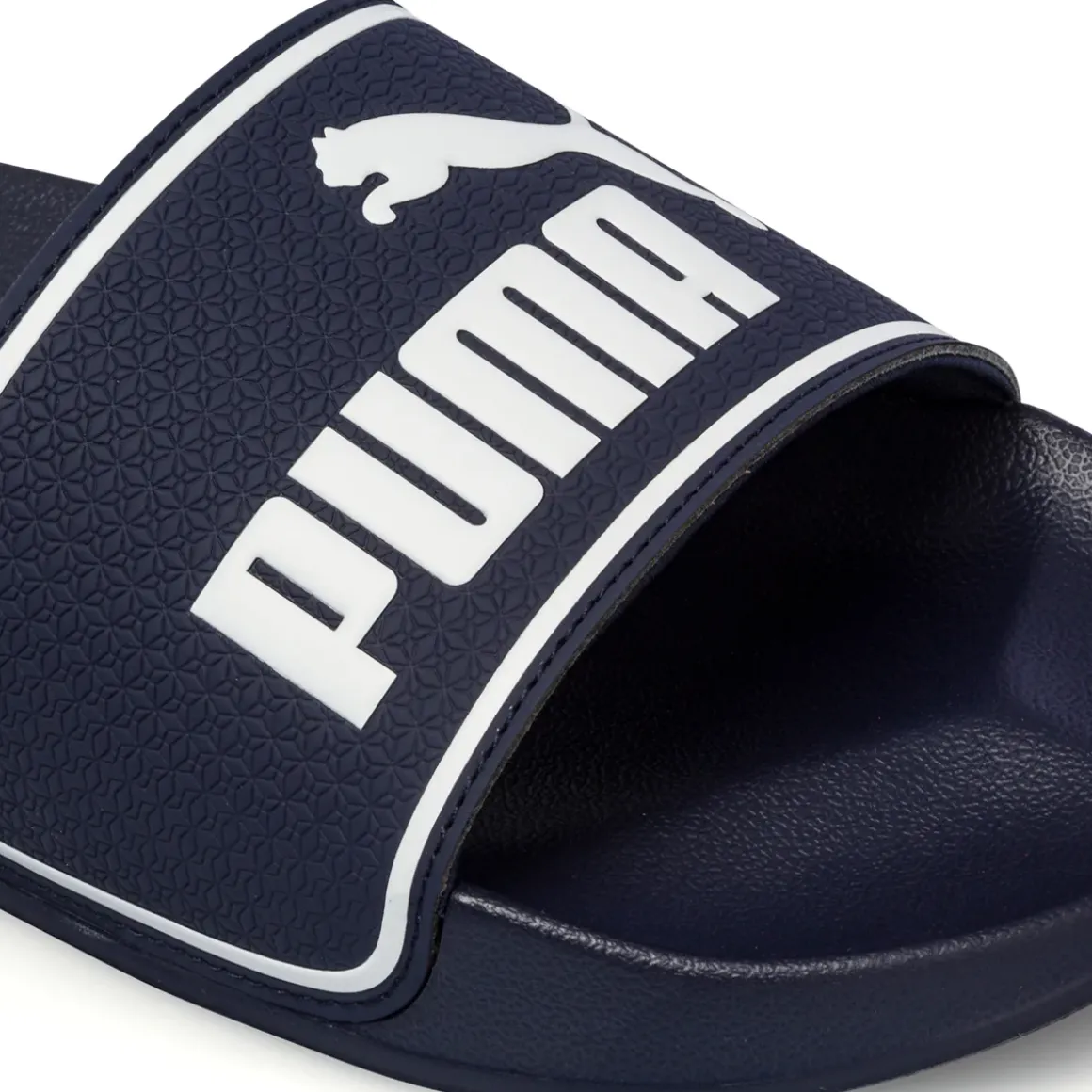 Ciabatte da uomo blu con logo a contrasto Puma Leadcat