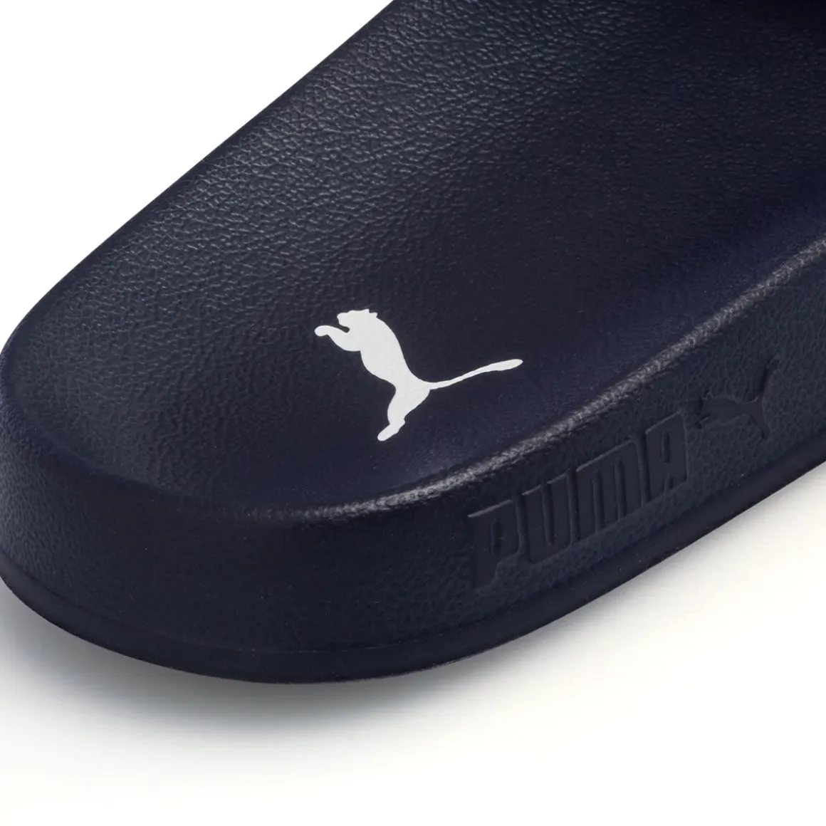 Ciabatte da uomo blu con logo a contrasto Puma Leadcat