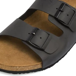 Ciabatte da Uomo neri con sottopiede in Pelle e con Memory Ducati