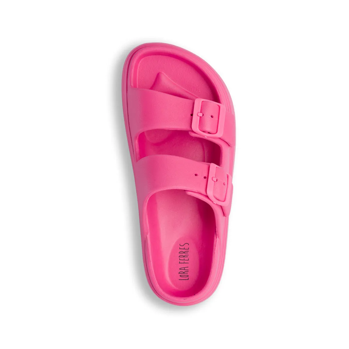 Ciabatte fucsia da Donna con suola platform Lora Ferres On The Beach