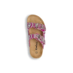 Ciabatte fucsia da Ragazza con ricamo di perline Dieci Baci