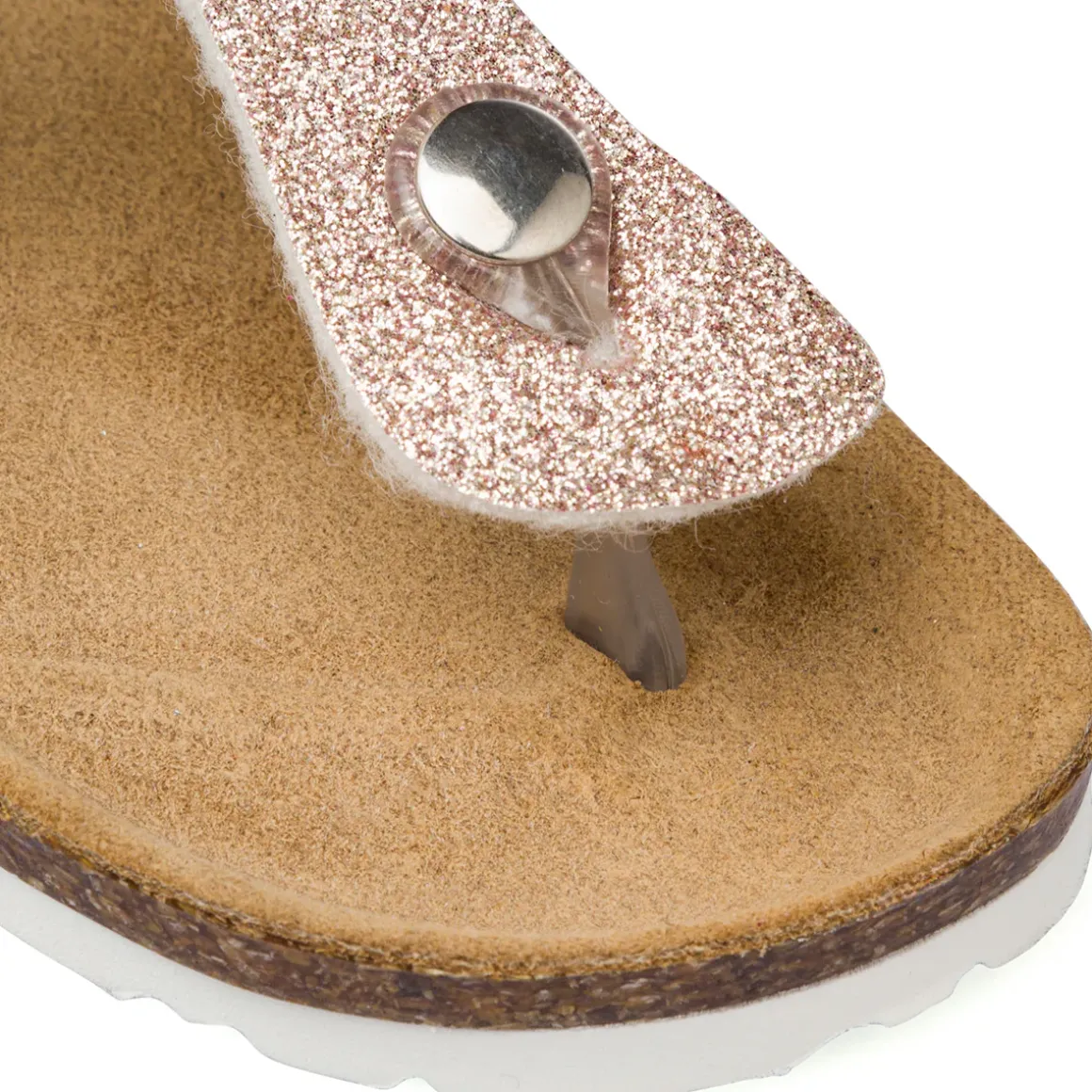 Ciabatte glitter rosa da Bambina con fibbia Settenote