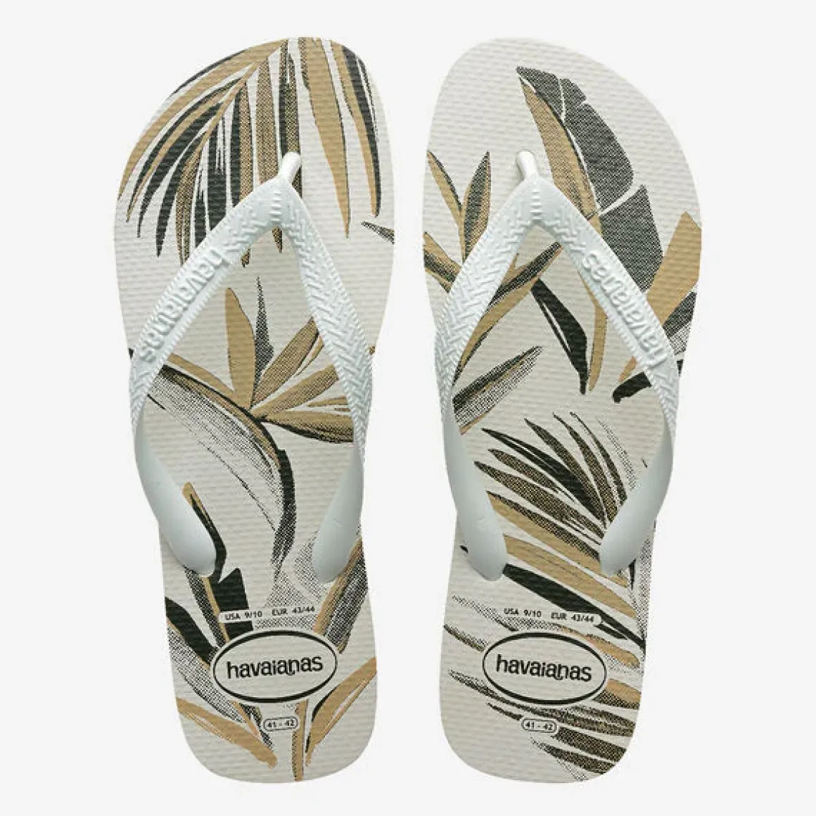 Ciabatte infradito bianche da Uomo con fantasia tropicale Havaianas