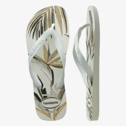 Ciabatte infradito bianche da Uomo con fantasia tropicale Havaianas