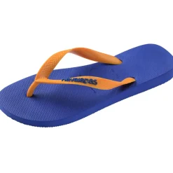 Ciabatte infradito bicolore blu e arancioni da Uomo con logo Havaianas