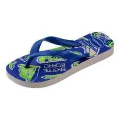 Ciabatte infradito blu da Bambino con decorazioni suola Havaianas
