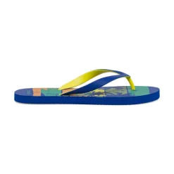 Ciabatte infradito blu da Uomo con stampa tropicale e surf De Fonseca