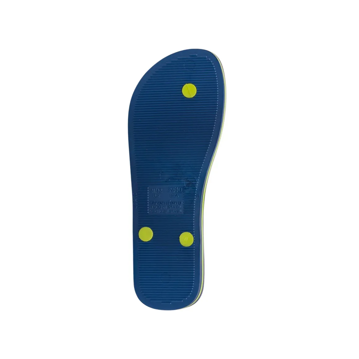 Ciabatte infradito blu Uomo con dettagli gialli Ipanema Clas Brasil II