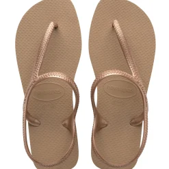 Ciabatte Infradito con cinturino da Donna color oro rosa Havaianas