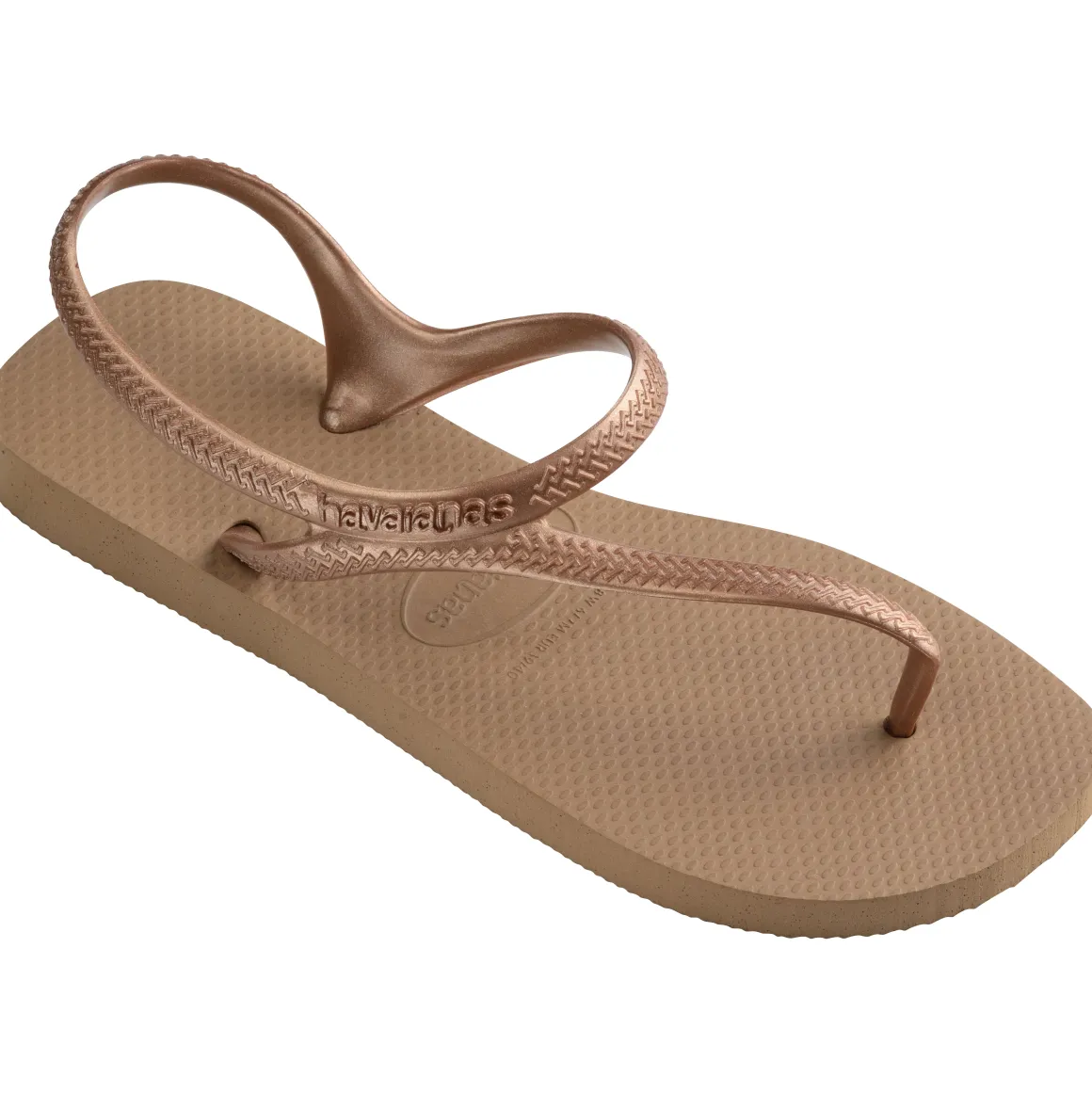 Ciabatte Infradito con cinturino da Donna color oro rosa Havaianas