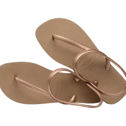 Ciabatte Infradito con cinturino da Donna color oro rosa Havaianas