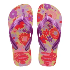 Ciabatte Infradito con suola floreale da Bambina Havaianas