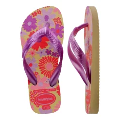 Ciabatte Infradito con suola floreale da Bambina Havaianas