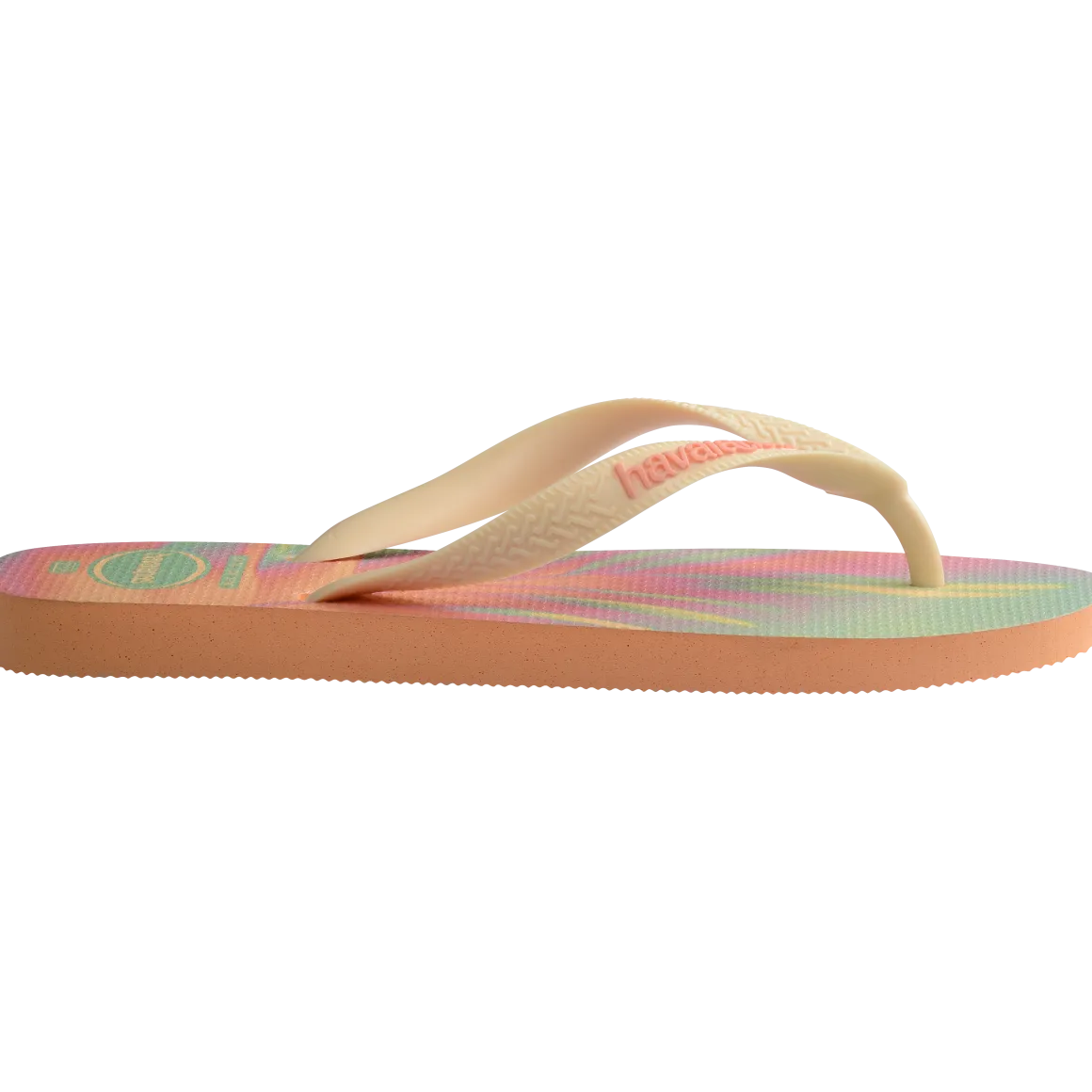 Ciabatte Infradito da Donna Arancioni con fantasia tropicale Havaianas