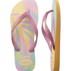 Ciabatte Infradito da Donna Gialle con stampa tropicale Havaianas