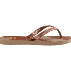 Ciabatte infradito da Donna marroni e oro Havaianas Elegance Print