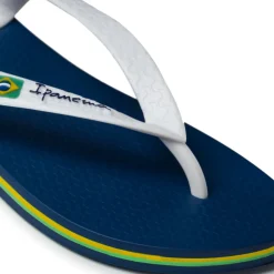 Ciabatte infradito da Uomo blu e bianche con logo Ipanema Anatomic Brasil