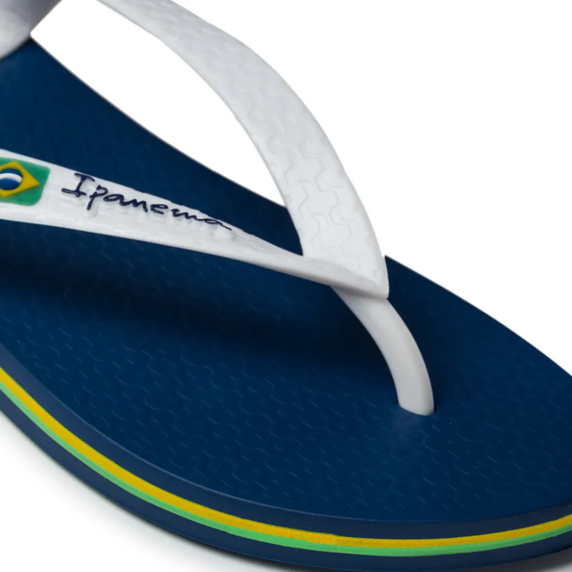 Ciabatte infradito da Uomo blu e bianche con logo Ipanema Anatomic Brasil