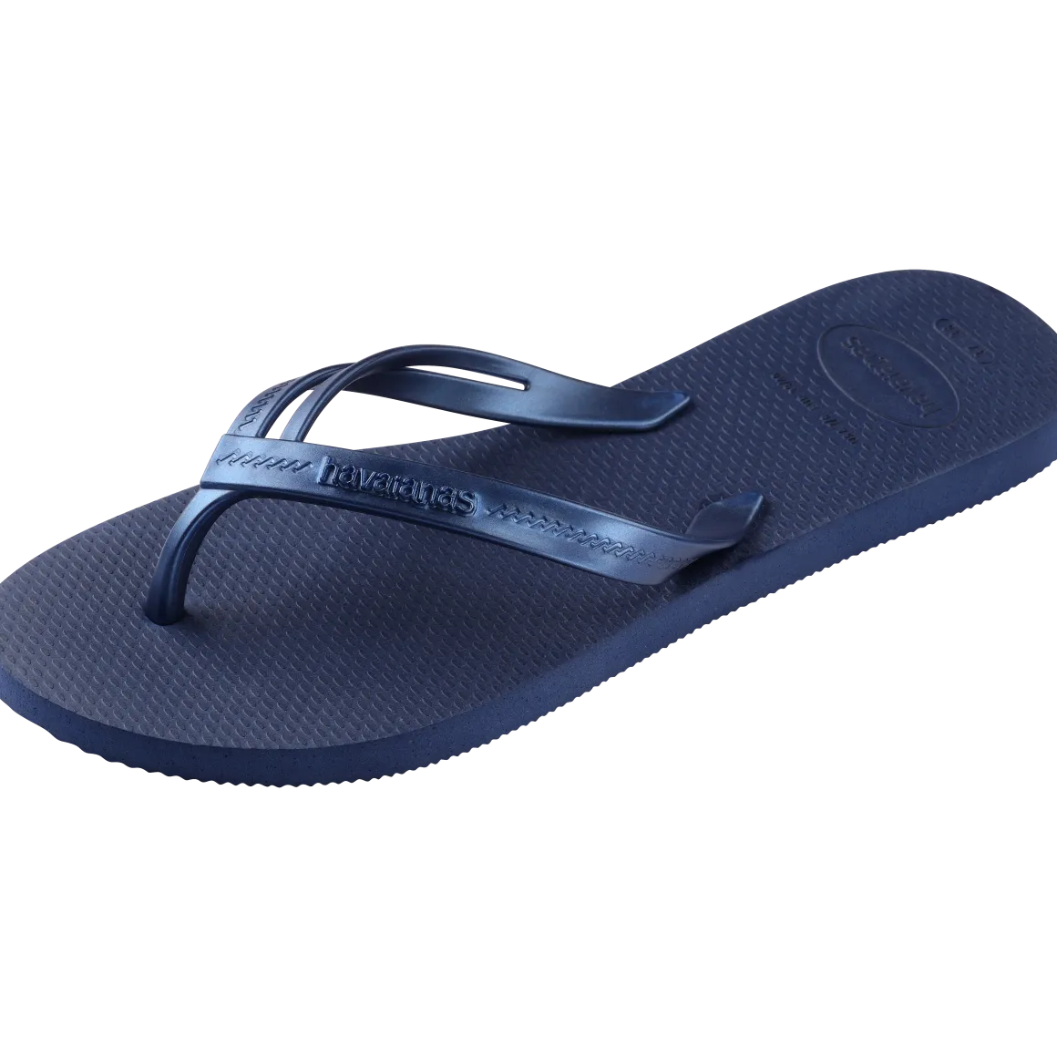 Ciabatte infradito Donna blu con fasce effetto metallizzato Havaianas